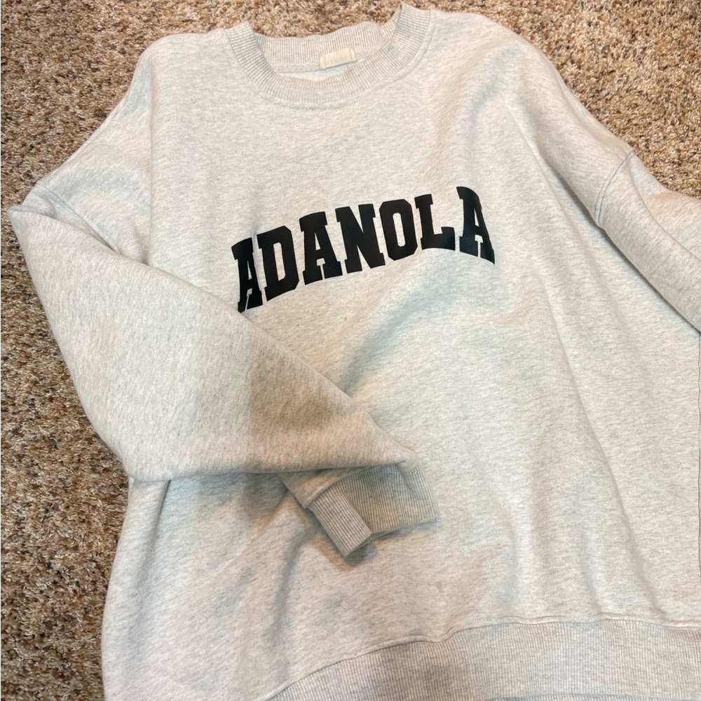 Adanola Gray Women's Sweater and Sweatpants set